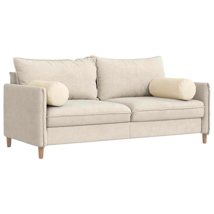 Cuscini a rullo 2 pcs Crema Ø 25 x 70 cm Tessuto in Cords 42014348