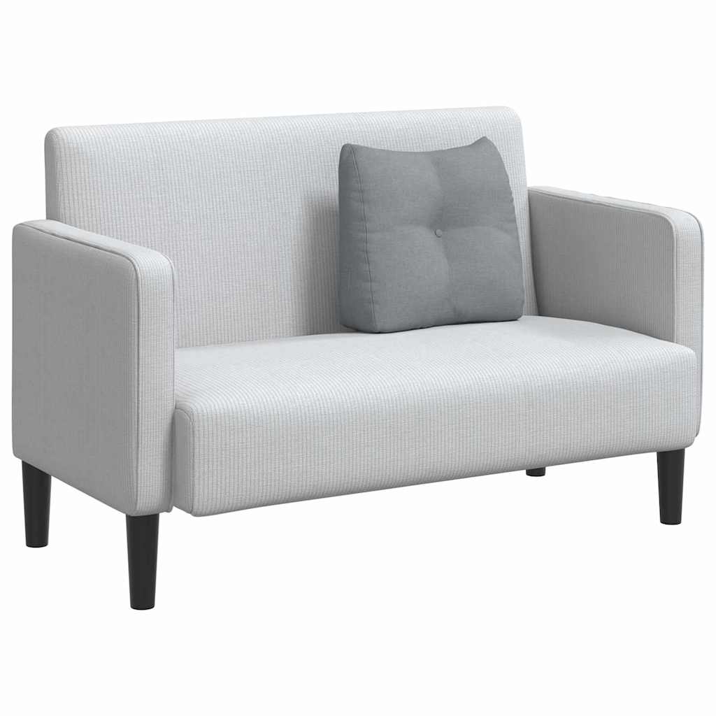 Cuscino per Schiena Grigio chiaro 45 x 24 x 50 cm Tessuto 42014354