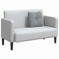 Cuscino per Schiena Grigio chiaro 45 x 24 x 50 cm Tessuto 42014354