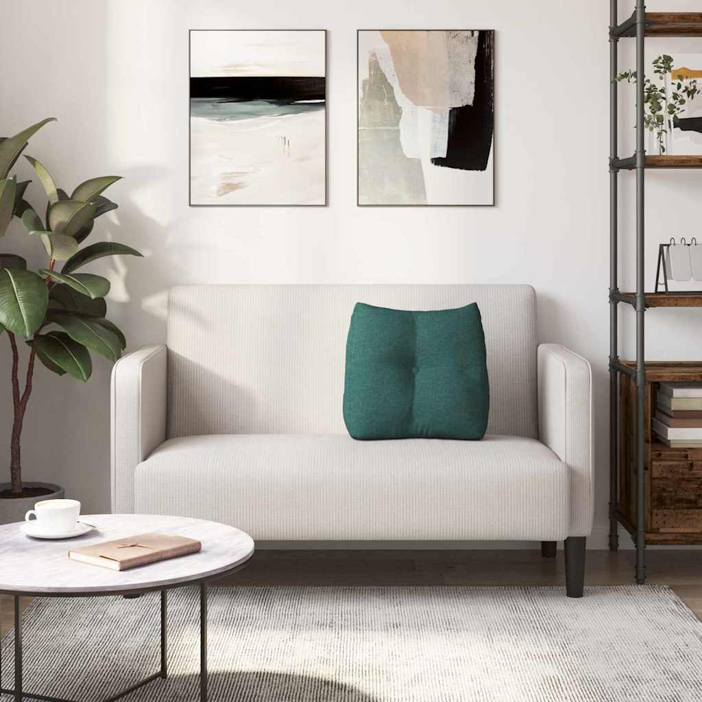 Cuscino per Schiena Verde Scuro 45 x 24 x 50 cm Tessuto 42014359