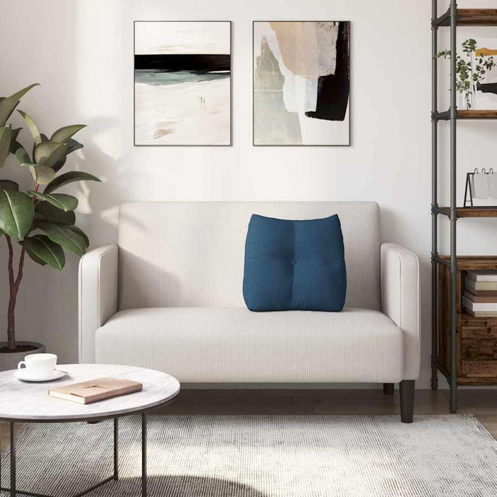 Cuscino per Schiena Blu 45 x 24 x 50 cm Tessuto 42014362