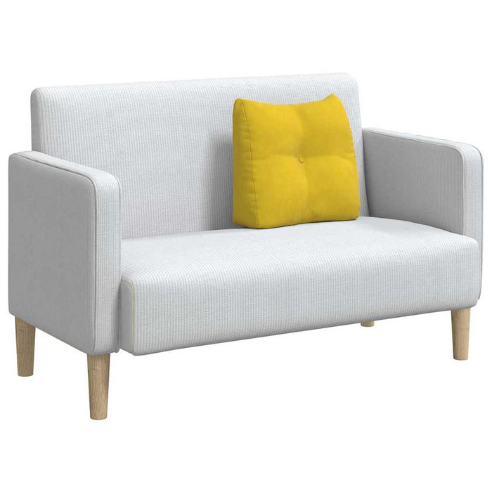 Cuscino per Schiena Giallo 45 x 24 x 50 cm Velluto 42014378