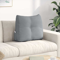 Cuscino per Schiena Grigio chiaro 60 x 24 x 50 cm Tessuto 42014383
