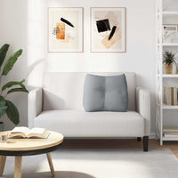 Cuscino per Schiena Grigio chiaro 60 x 24 x 50 cm Tessuto 42014383