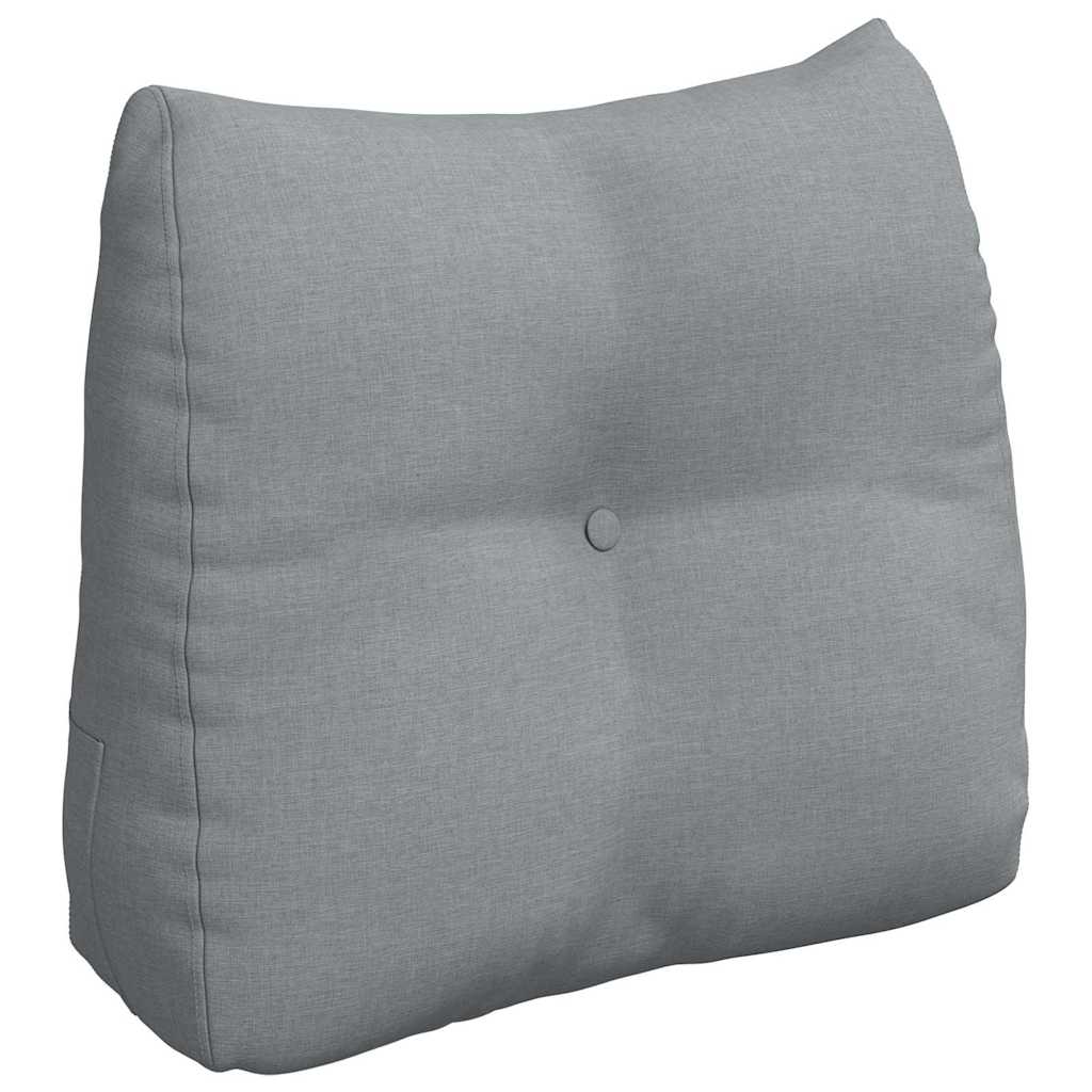 Cuscino per Schiena Grigio chiaro 60 x 24 x 50 cm Tessuto 42014383