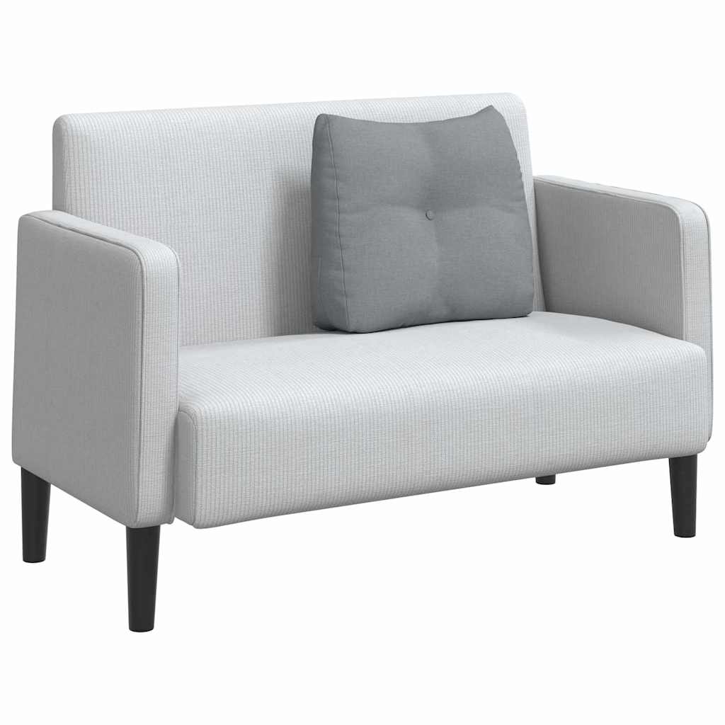 Cuscino per Schiena Grigio chiaro 60 x 24 x 50 cm Tessuto 42014383