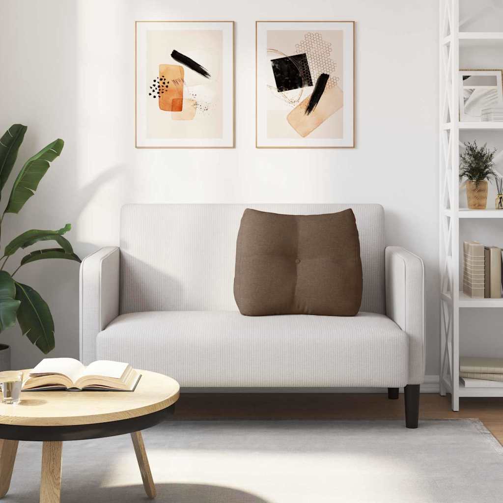 Cuscino per Schiena Marrone 60 x 24 x 50 cm Tessuto 42014387