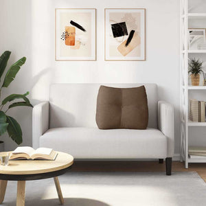 Cuscino per Schiena Marrone 60 x 24 x 50 cm Tessuto 42014387