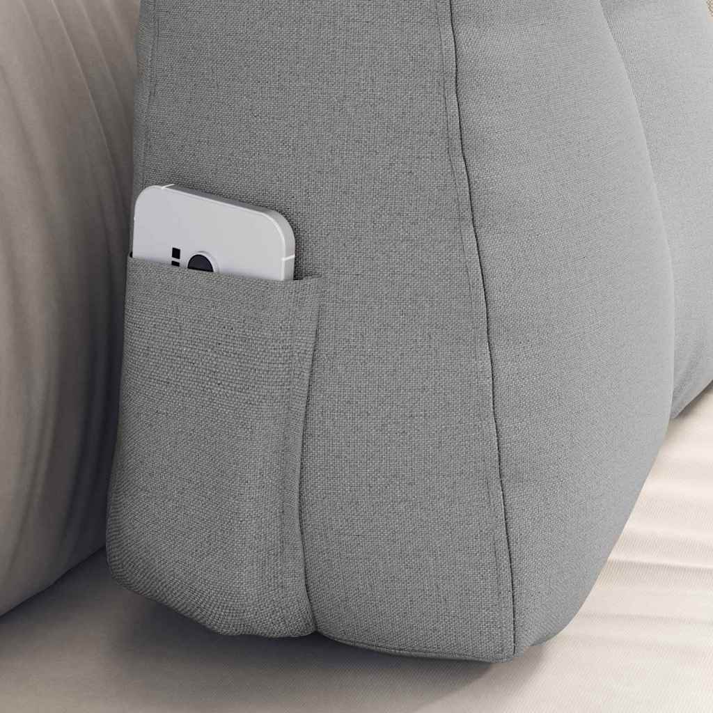 Cuscino per Schiena Grigio Nuvola 60 x 24 x 50 cm Tessuto 42014396