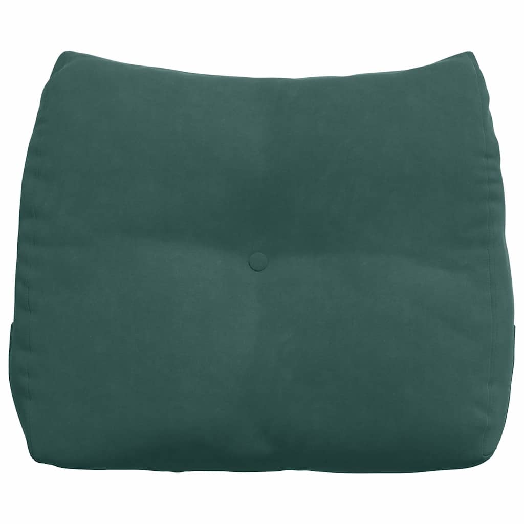 Cuscino per Schiena Verde Scuro 60 x 24 x 50 cm Velluto 42014402