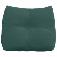 Cuscino per Schiena Verde Scuro 60 x 24 x 50 cm Velluto 42014402