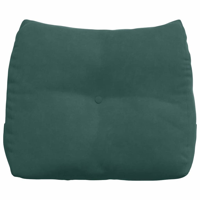 Cuscino per Schiena Verde Scuro 60 x 24 x 50 cm Velluto 42014402