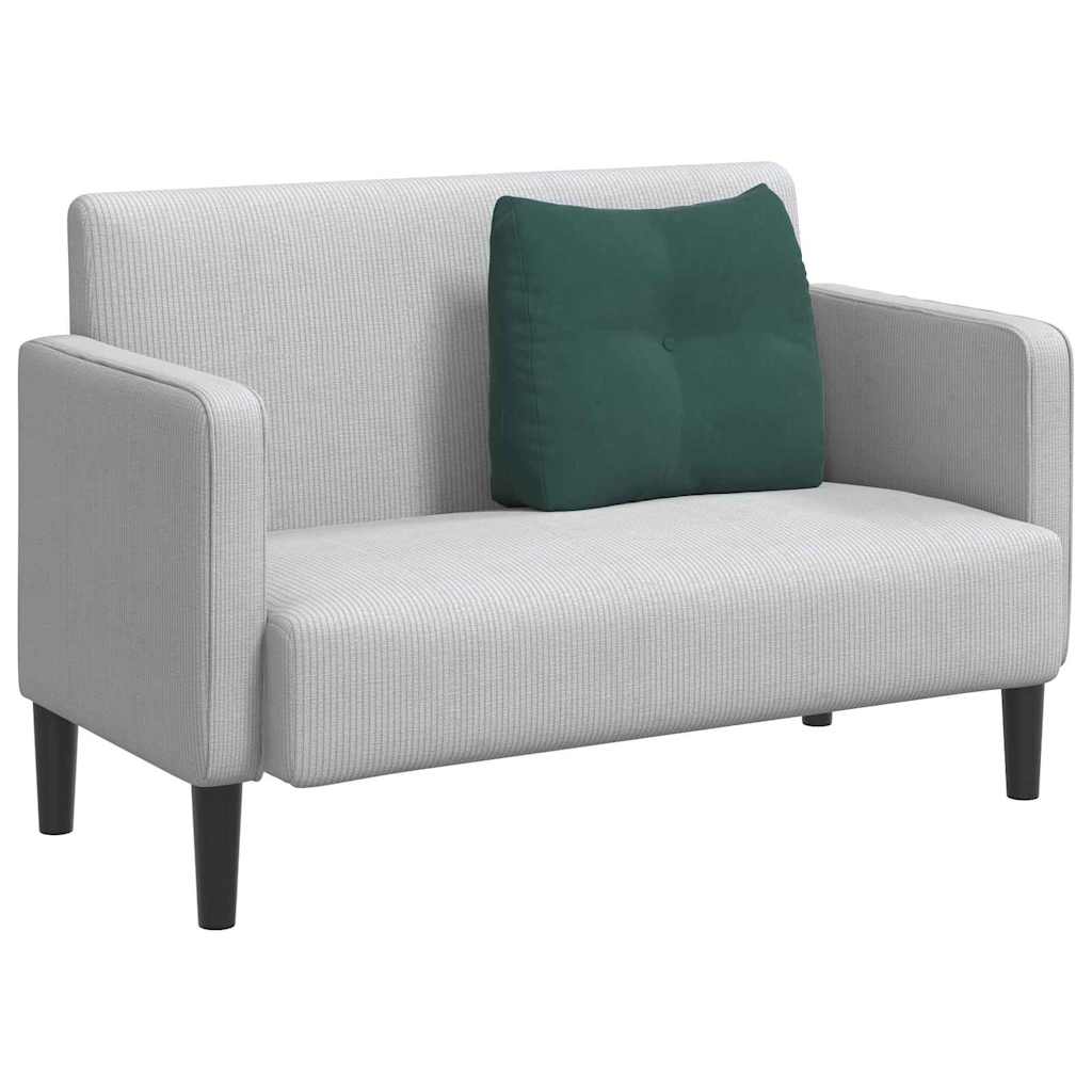 Cuscino per Schiena Verde Scuro 60 x 24 x 50 cm Velluto 42014402