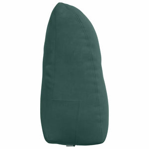 Cuscino per Schiena Verde Scuro 60 x 24 x 50 cm Velluto 42014402