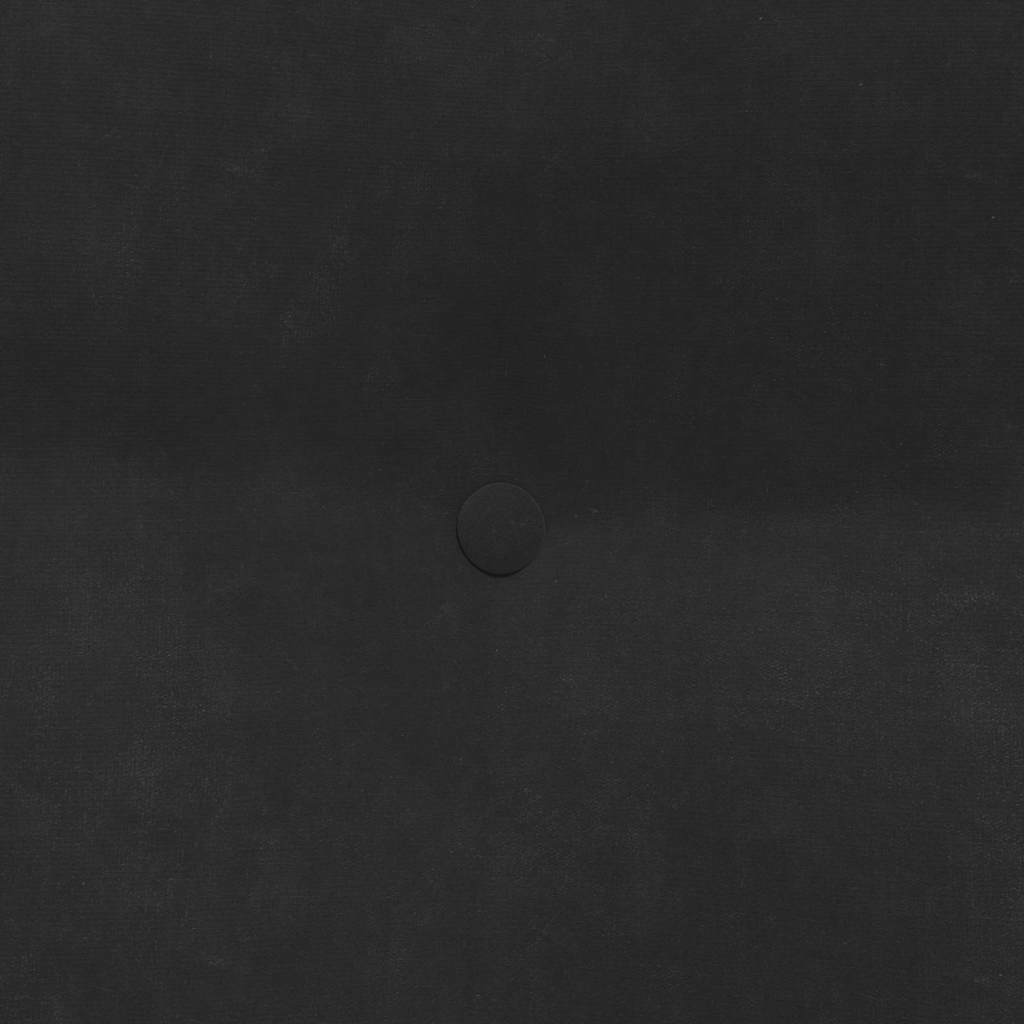 Cuscino per Schiena Nero 60 x 24 x 50 cm Velluto 42014406