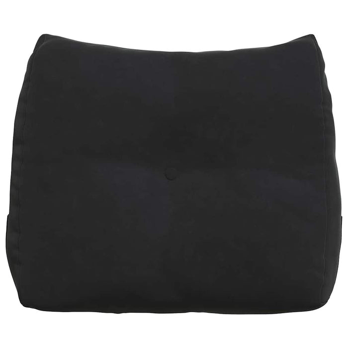 Cuscino per Schiena Nero 60 x 24 x 50 cm Velluto 42014406