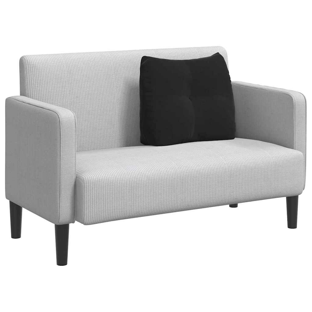 Cuscino per Schiena Nero 60 x 24 x 50 cm Velluto 42014406