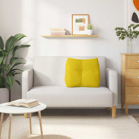 Cuscino per Schiena Giallo 60 x 24 x 50 cm Velluto 42014407