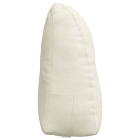 Cuscino per Schiena Crema 60 x 24 x 50 cm Velluto 42014409