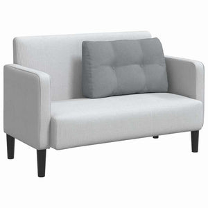 Cuscino per Schiena Grigio chiaro 80 x 24 x 50 cm Tessuto 42014412