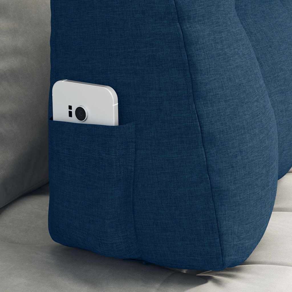 Cuscino per Schiena Blu 80 x 24 x 50 cm Tessuto 42014420