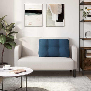 Cuscino per Schiena Blu 80 x 24 x 50 cm Tessuto 42014420