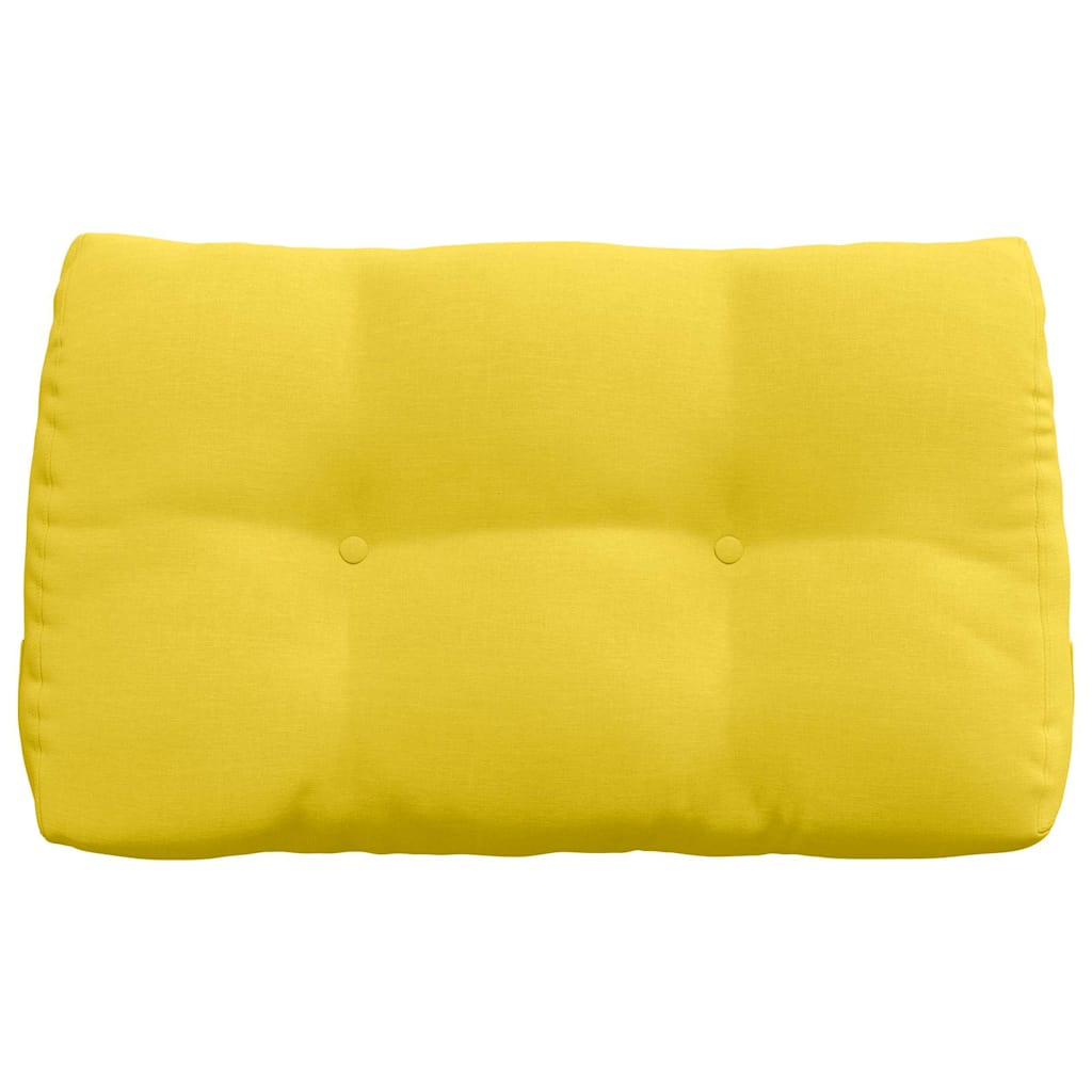 Cuscino per Schiena Giallo Chiaro 80 x 24 x 50 cm Tessuto 42014421