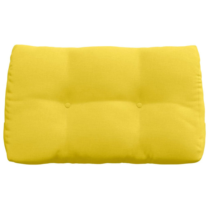 Cuscino per Schiena Giallo Chiaro 80 x 24 x 50 cm Tessuto 42014421