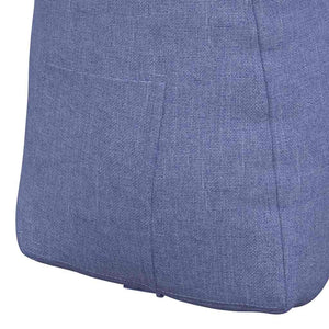 Cuscino per Schiena Blu jeans 80 x 24 x 50 cm Tessuto 42014426
