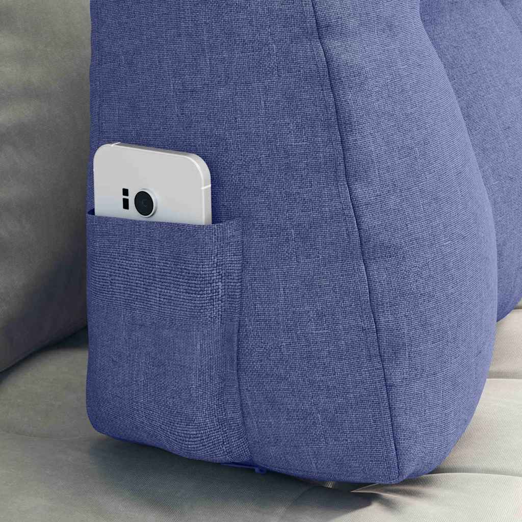 Cuscino per Schiena Blu jeans 80 x 24 x 50 cm Tessuto 42014426