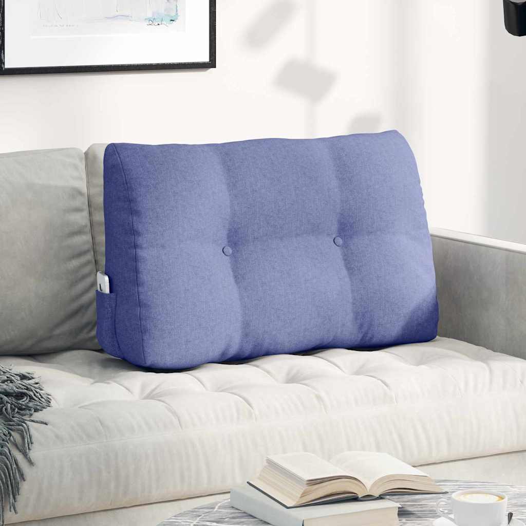 Cuscino per Schiena Blu jeans 80 x 24 x 50 cm Tessuto 42014426