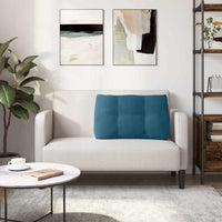 Cuscino per Schiena Blu 80 x 24 x 50 cm Velluto 42014428