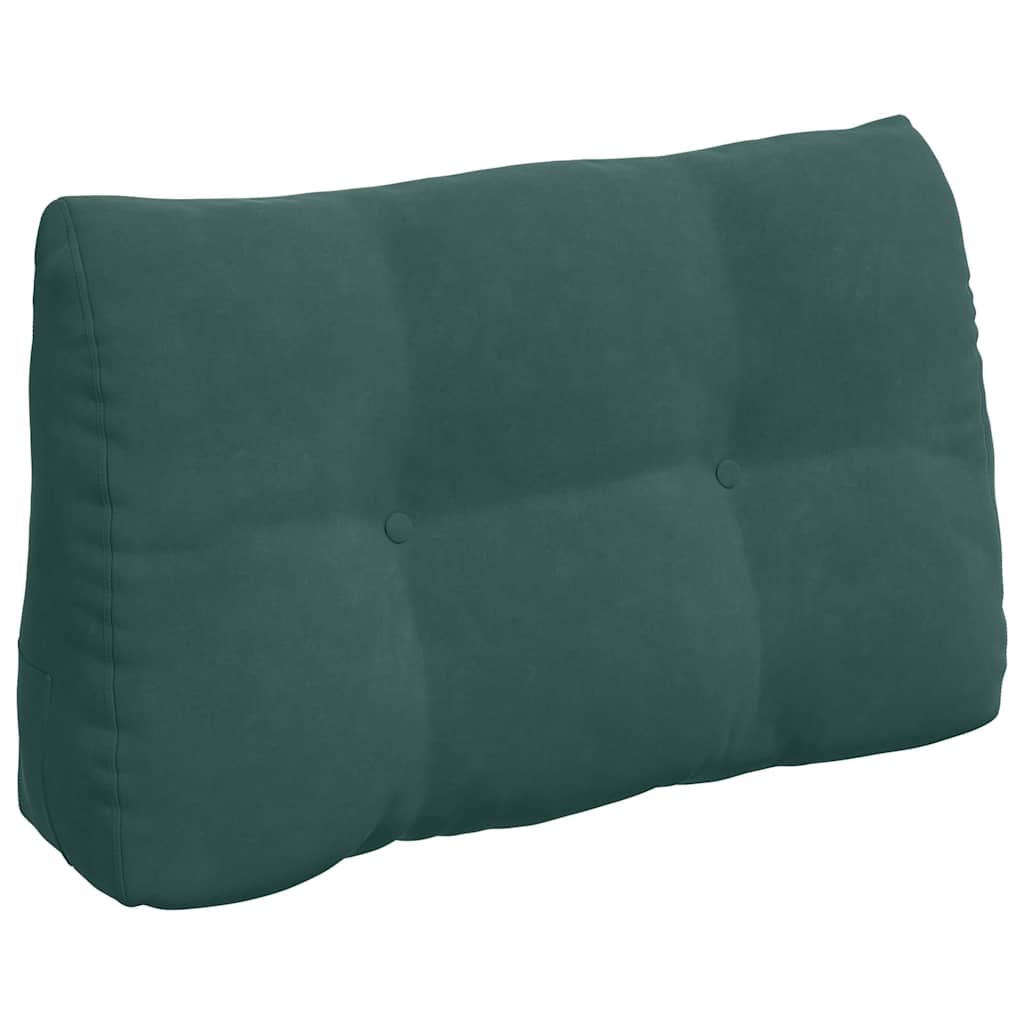 Cuscino per Schiena Verde Scuro 80 x 24 x 50 cm Velluto 42014431