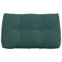 Cuscino per Schiena Verde Scuro 80 x 24 x 50 cm Velluto 42014431