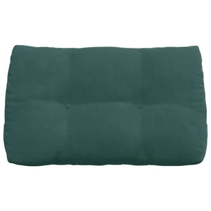 Cuscino per Schiena Verde Scuro 80 x 24 x 50 cm Velluto 42014431