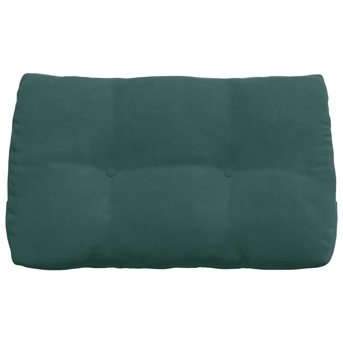 Cuscino per Schiena Verde Scuro 80 x 24 x 50 cm Velluto 42014431