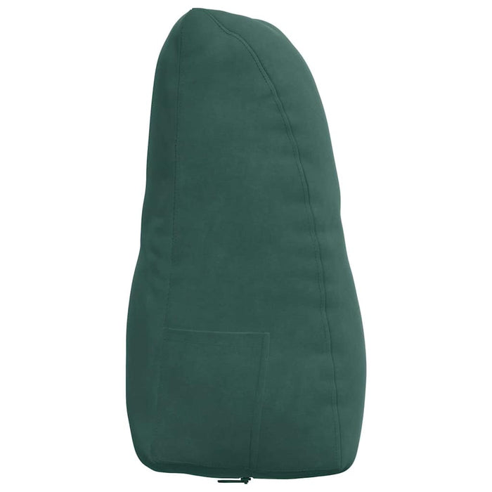 Cuscino per Schiena Verde Scuro 80 x 24 x 50 cm Velluto 42014431