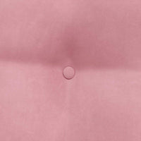 Cuscino per Schiena Rosa 80 x 24 x 50 cm Velluto 42014433