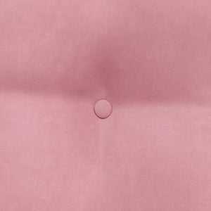 Cuscino per Schiena Rosa 80 x 24 x 50 cm Velluto 42014433