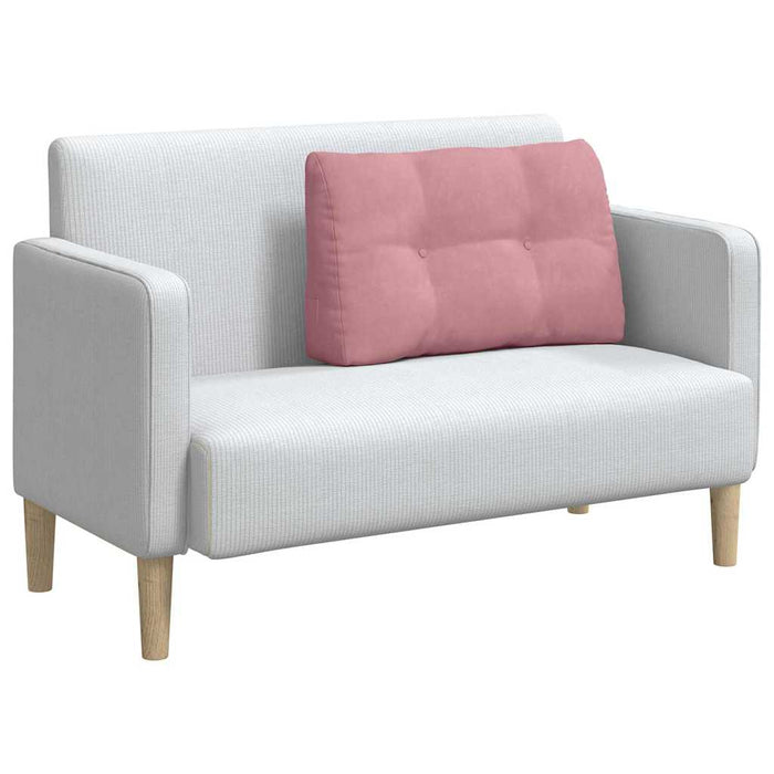 Cuscino per Schiena Rosa 80 x 24 x 50 cm Velluto 42014433