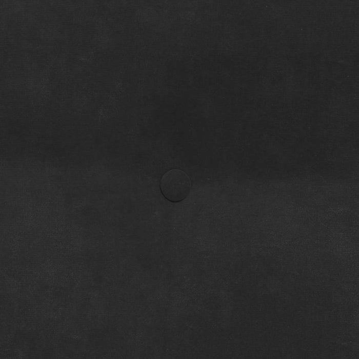 Cuscino per Schiena Nero 80 x 24 x 50 cm Velluto 42014435