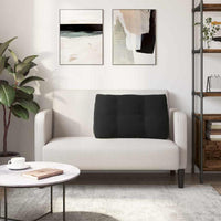 Cuscino per Schiena Nero 80 x 24 x 50 cm Velluto 42014435