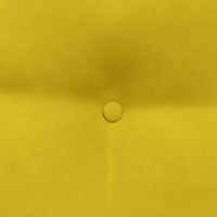 Cuscino per Schiena Giallo 80 x 24 x 50 cm Velluto 42014436