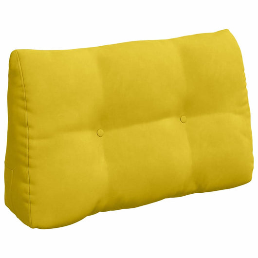 Cuscino per Schiena Giallo 80 x 24 x 50 cm Velluto 42014436