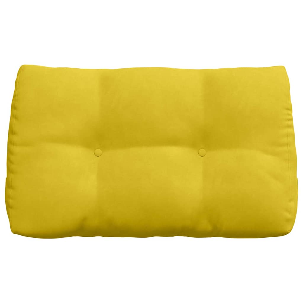 Cuscino per Schiena Giallo 80 x 24 x 50 cm Velluto 42014436