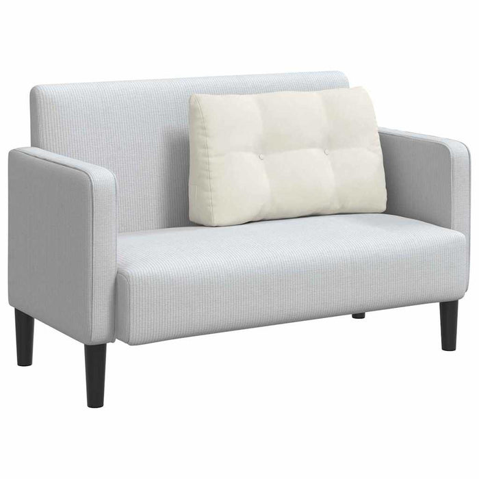 Cuscino per Schiena Crema 80 x 24 x 50 cm Velluto 42014438