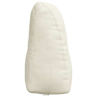 Cuscino per Schiena Crema 80 x 24 x 50 cm Velluto 42014438