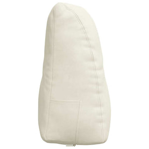 Cuscino per Schiena Crema 80 x 24 x 50 cm Velluto 42014438