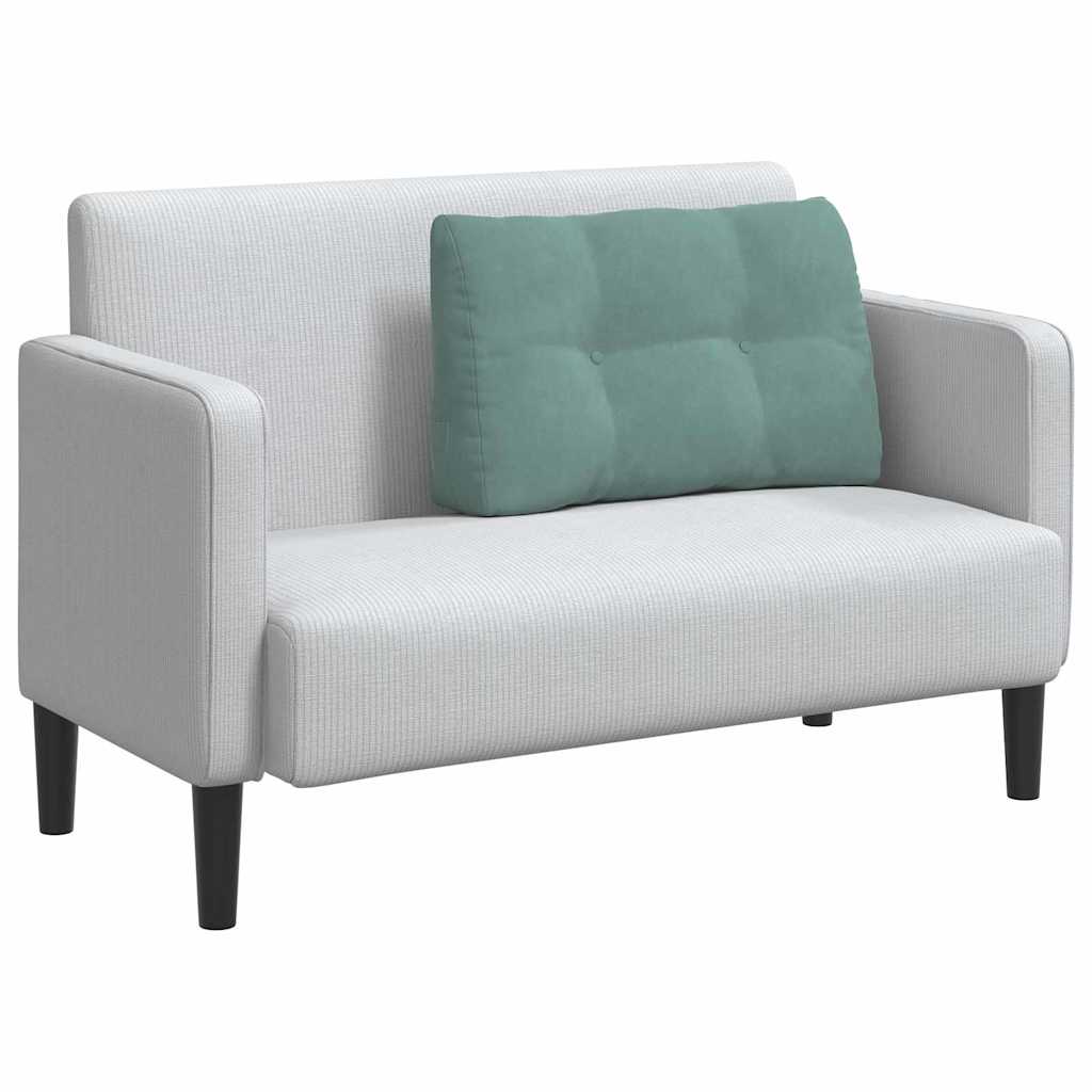 Cuscino per Schiena Verde Mare 80 x 24 x 50 cm Velluto 42014439