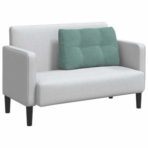 Cuscino per Schiena Verde Mare 80 x 24 x 50 cm Velluto 42014439